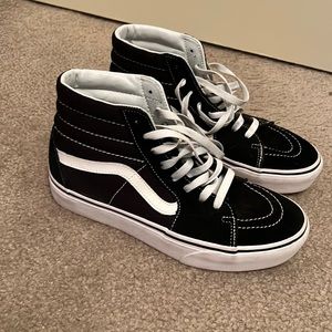 Vans sk8 high top black and white size 9.5